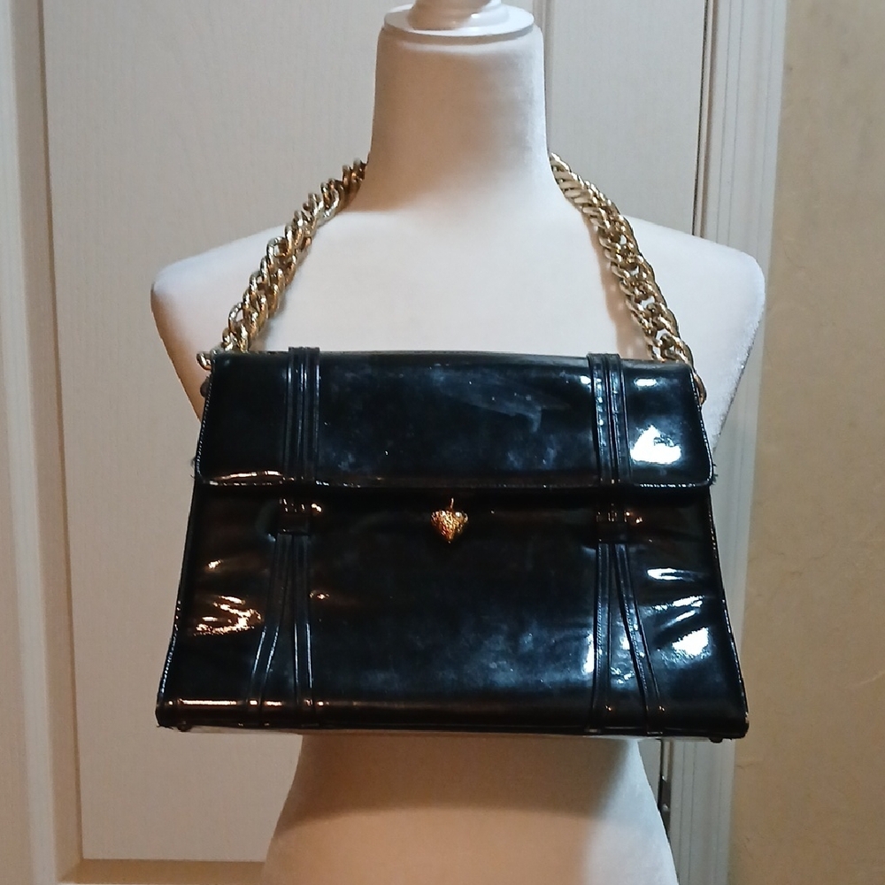 Vintage Bienen Davis Patent Handbag